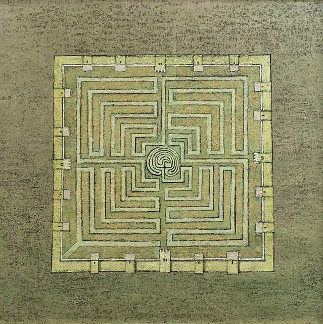 058. Kartografia – labirynt. Figura z zasadą centrum - Janusz Rafał Głowacki