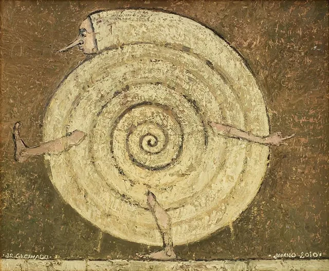 056. Kartografia – Ślimak. Figura z zasadą centrum - Janusz Rafał Głowacki