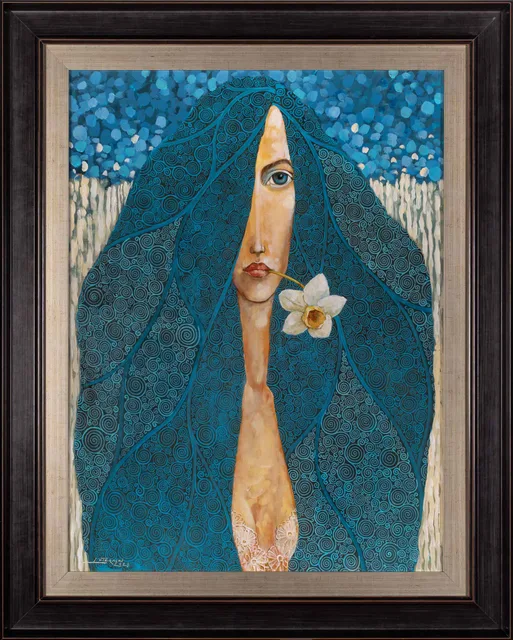 Girl and Daffodil - Jarosław Luteracki