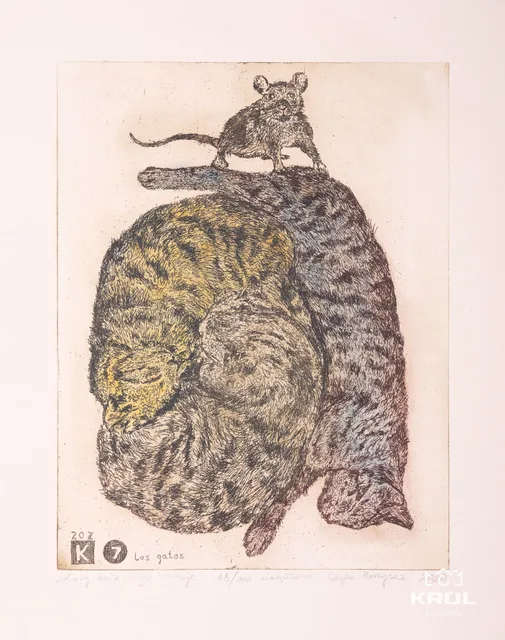 Cats Sleep, Mouse Frolics - Edyta Purzycka
