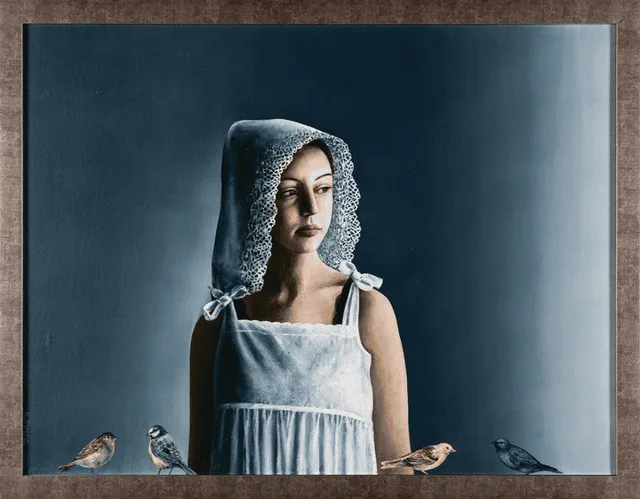 Girl with Little Birds - Halina Tymusz