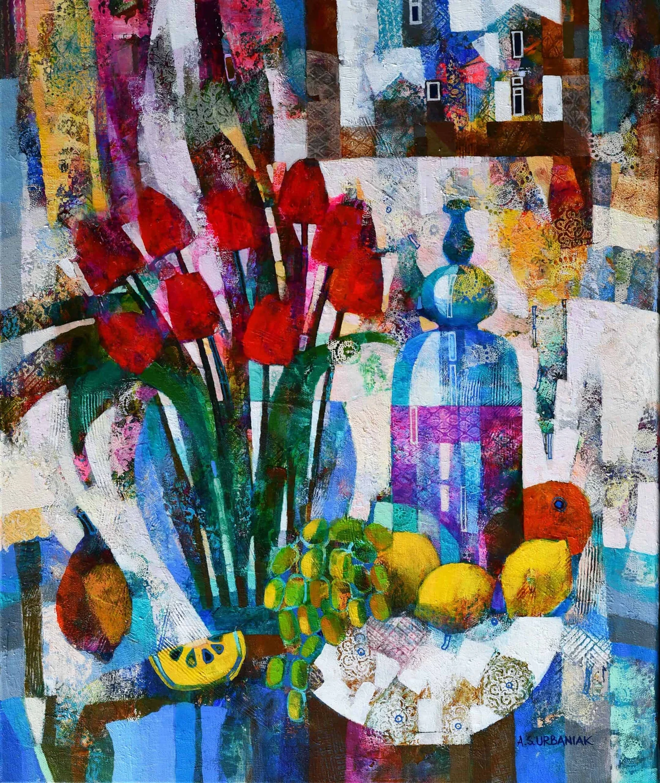 Tulipany i owoce — Alicja Słaboń - Urbaniak