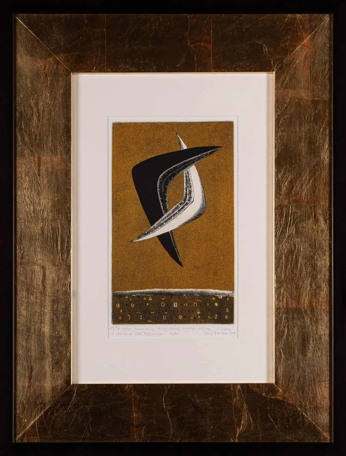 Half Moon Enchanted by the Bright Side of Its Face — Jerzy Dmitruk