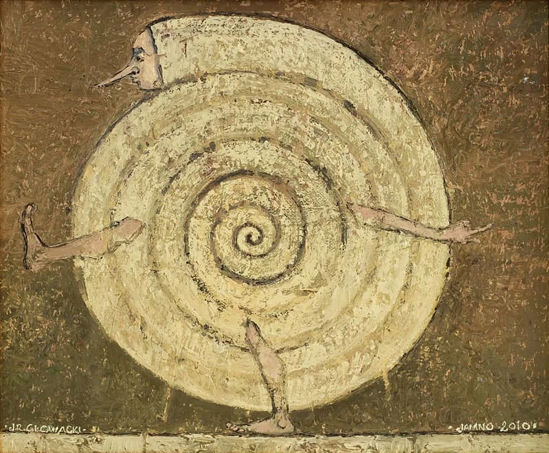 056. Cartography – Snail. Figure with the Principle of the Centre — Janusz Rafał Głowacki