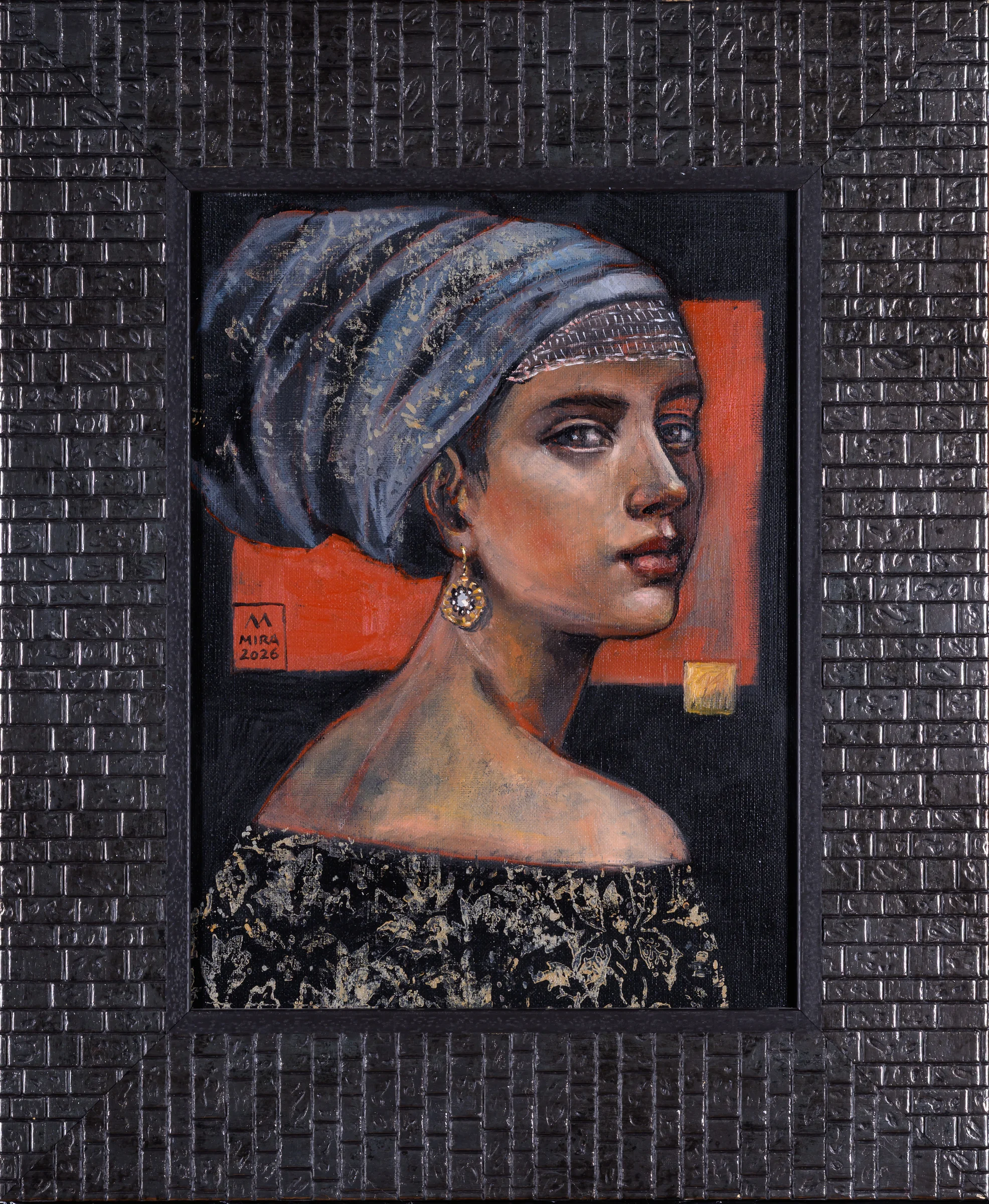 Mira Skoczek-Wojnicka — Turban, kolczyki i koronki