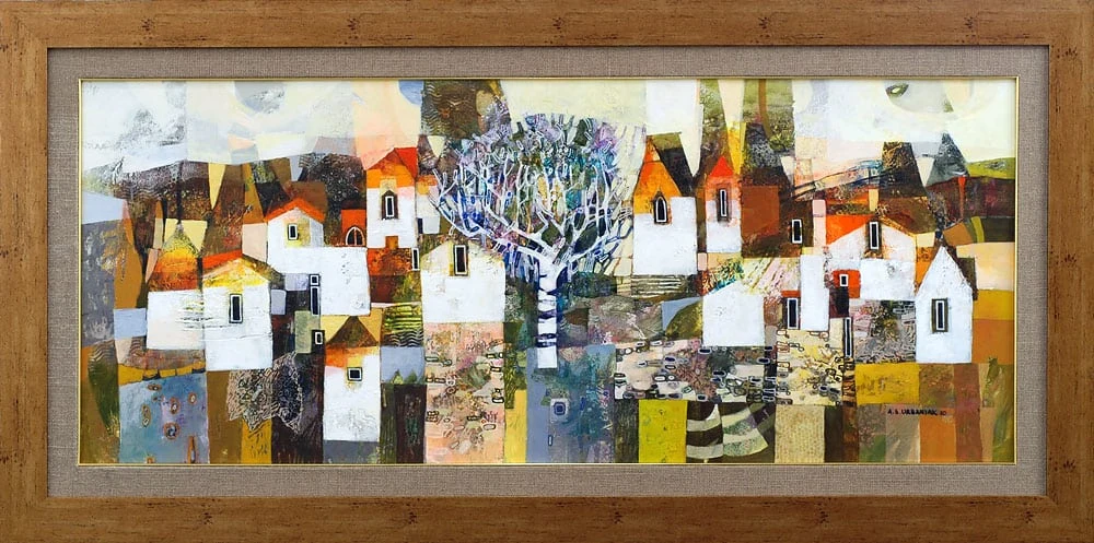 076. LANDSCAPE WITH A WHITE TREE — Alicja Słaboń - Urbaniak