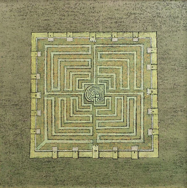 058. Kartografia – labirynt. Figura z zasadą centrum — Janusz Rafał Głowacki