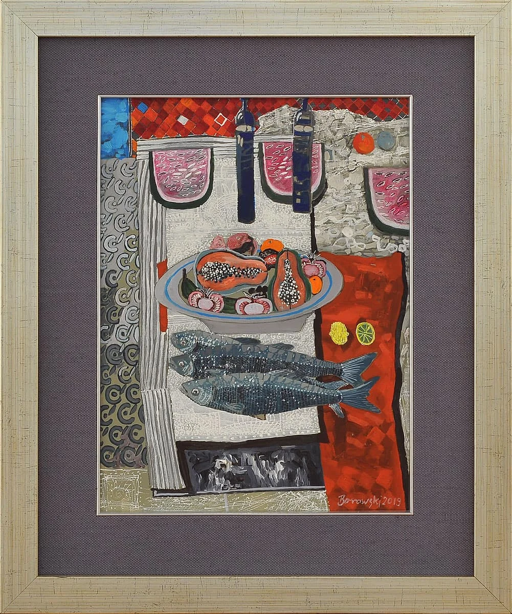 172. Three Watermelons and Three Fish — Andrzej Borowski