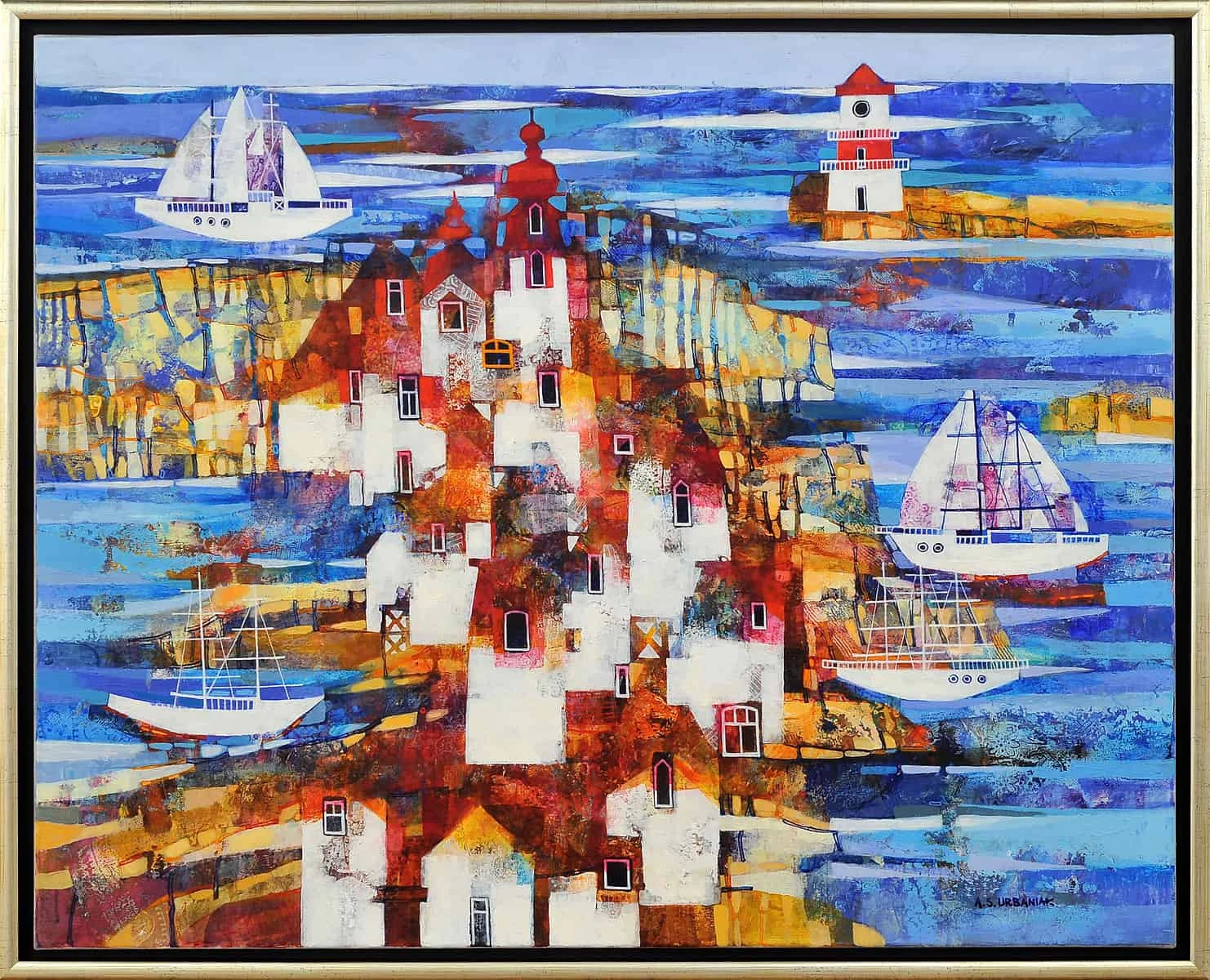 173. An island with a lighthouse — Alicja Słaboń - Urbaniak