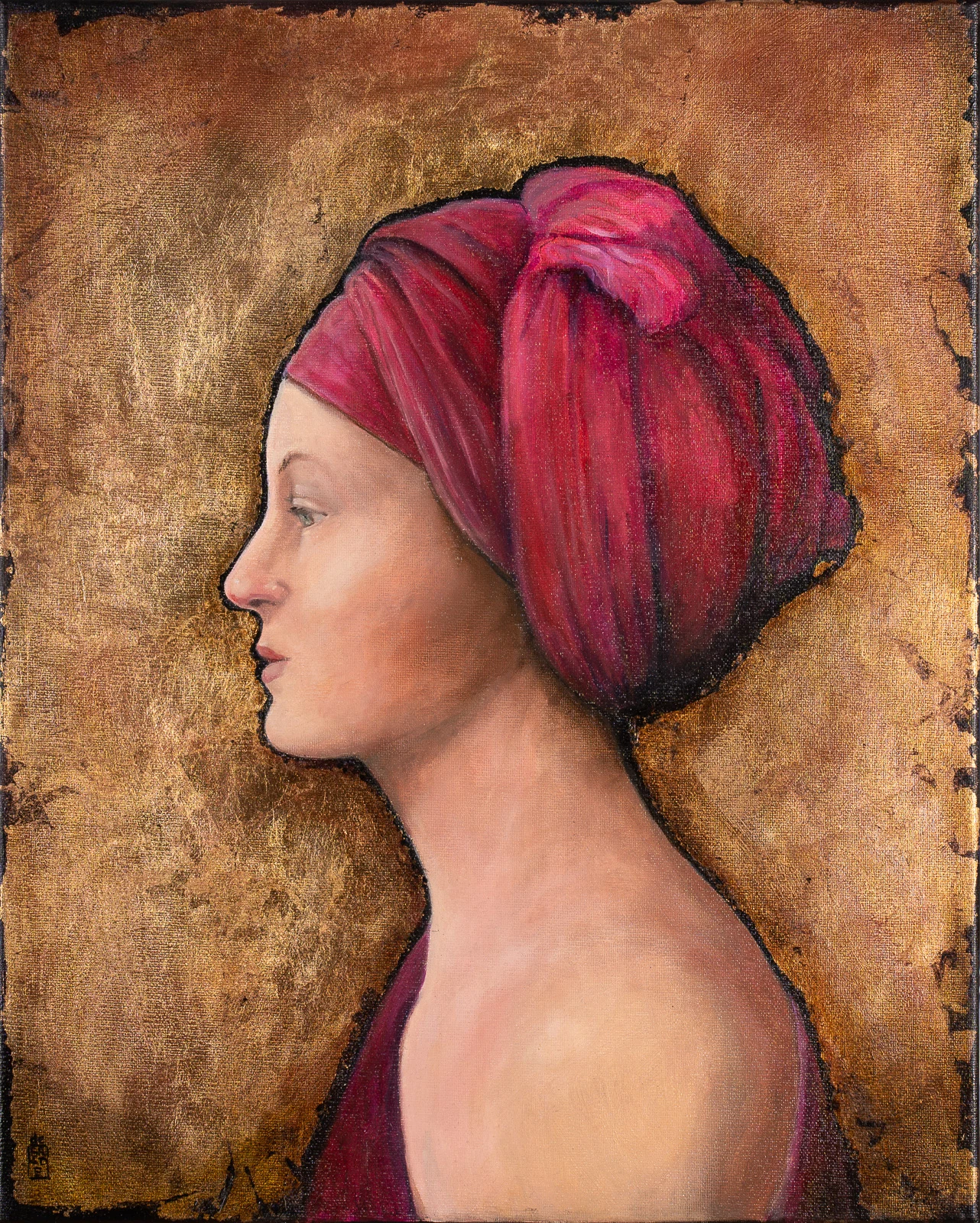 Kobieta w turbanie — Malwina de Brade