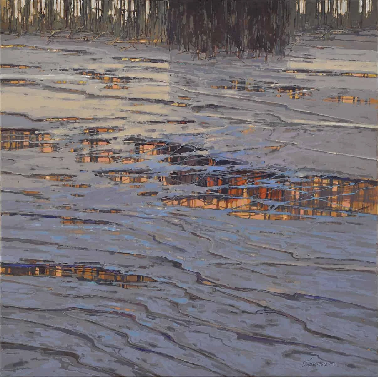 037. Pond and a Cold Morning — Tadeusz Król