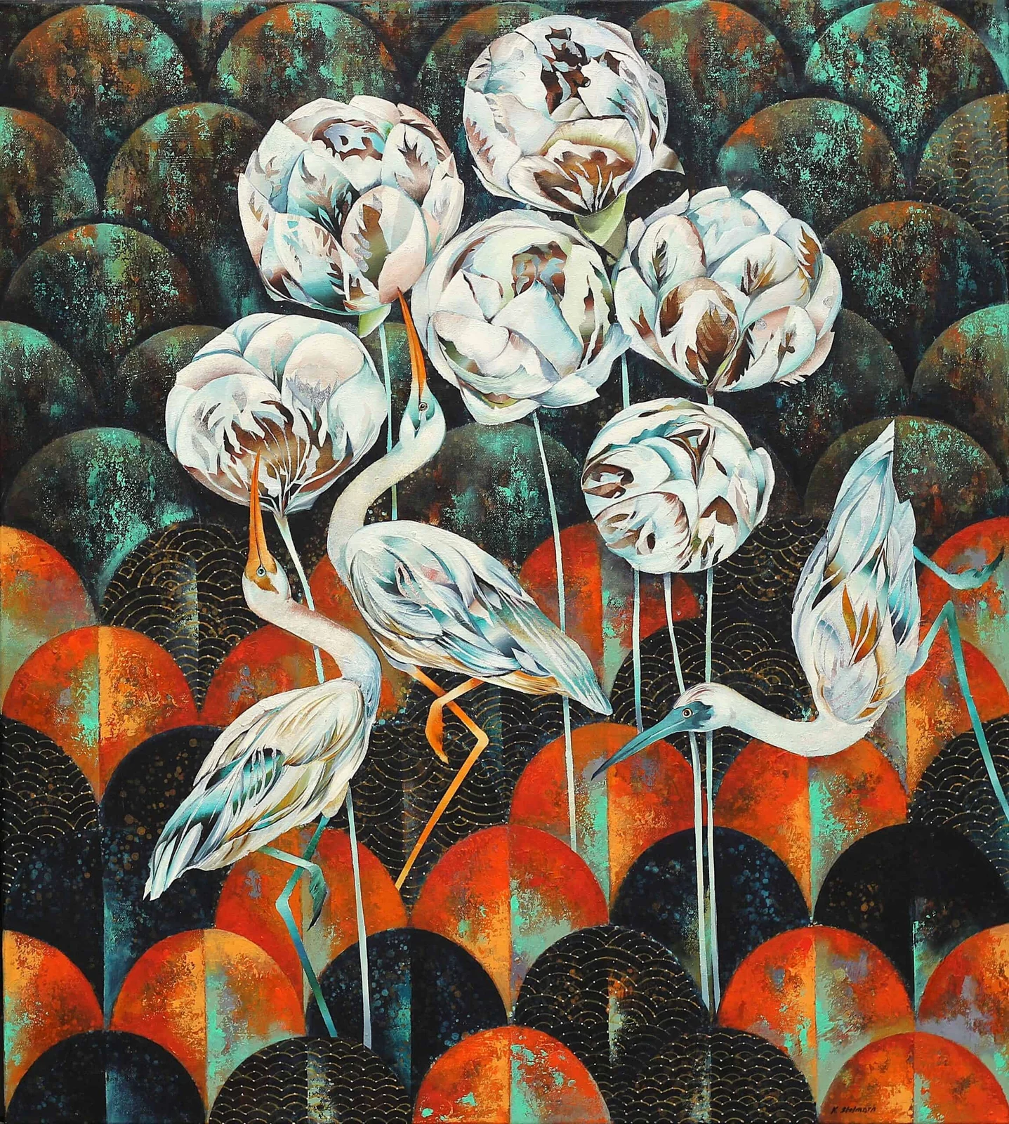 GARDEN OF IBISES IV — Katarzyna Stelmach