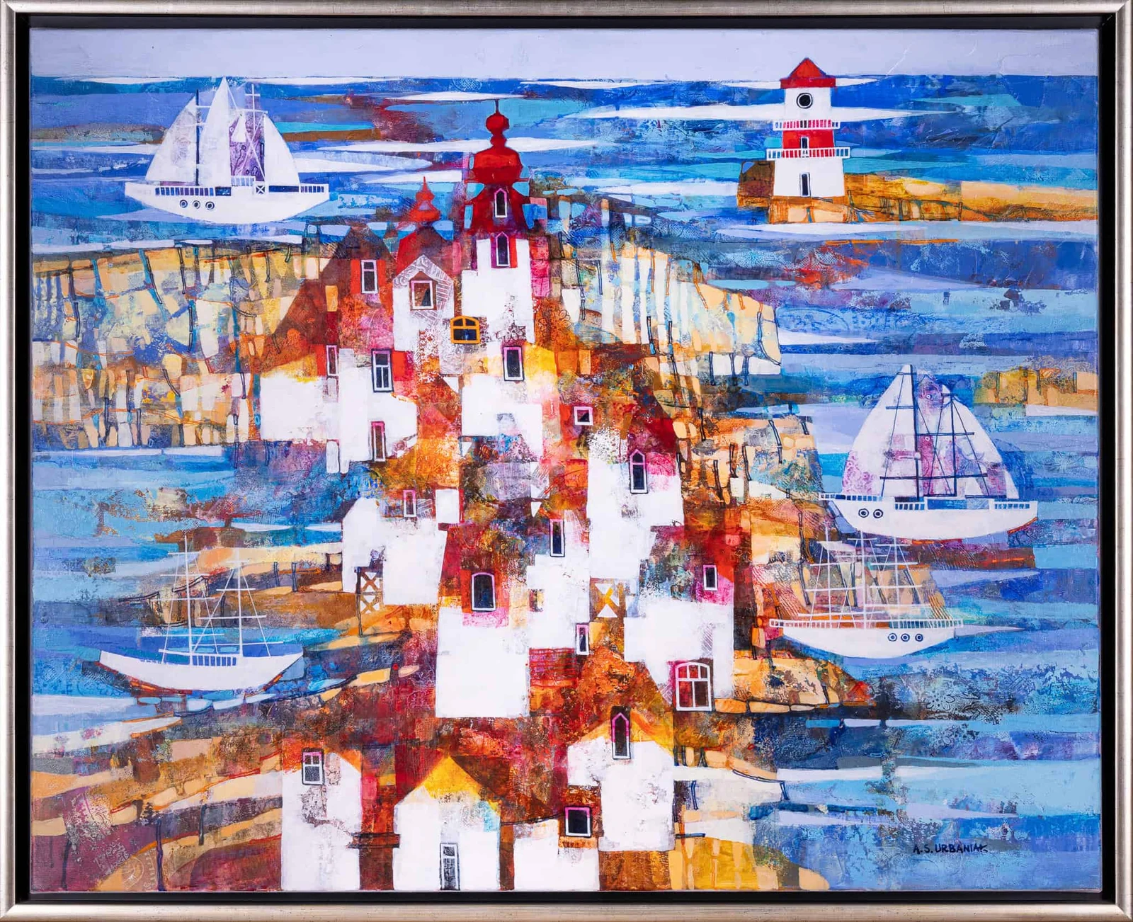 An Island with a lighthouse — Alicja Słaboń - Urbaniak