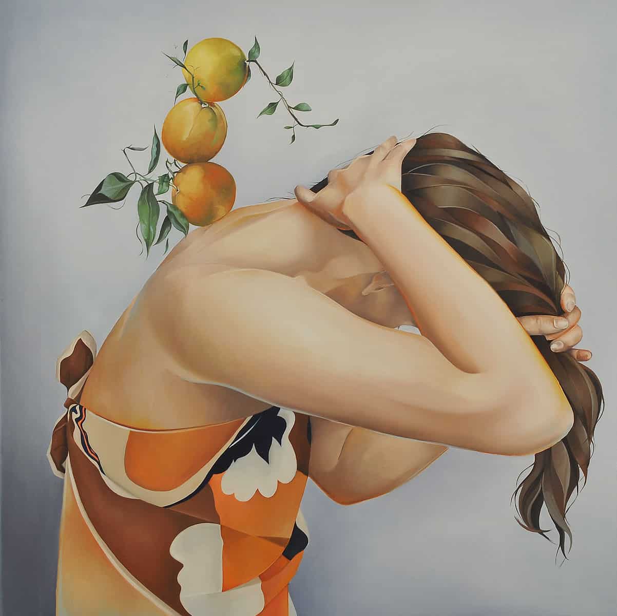 005. Autoportret z pomarańczami