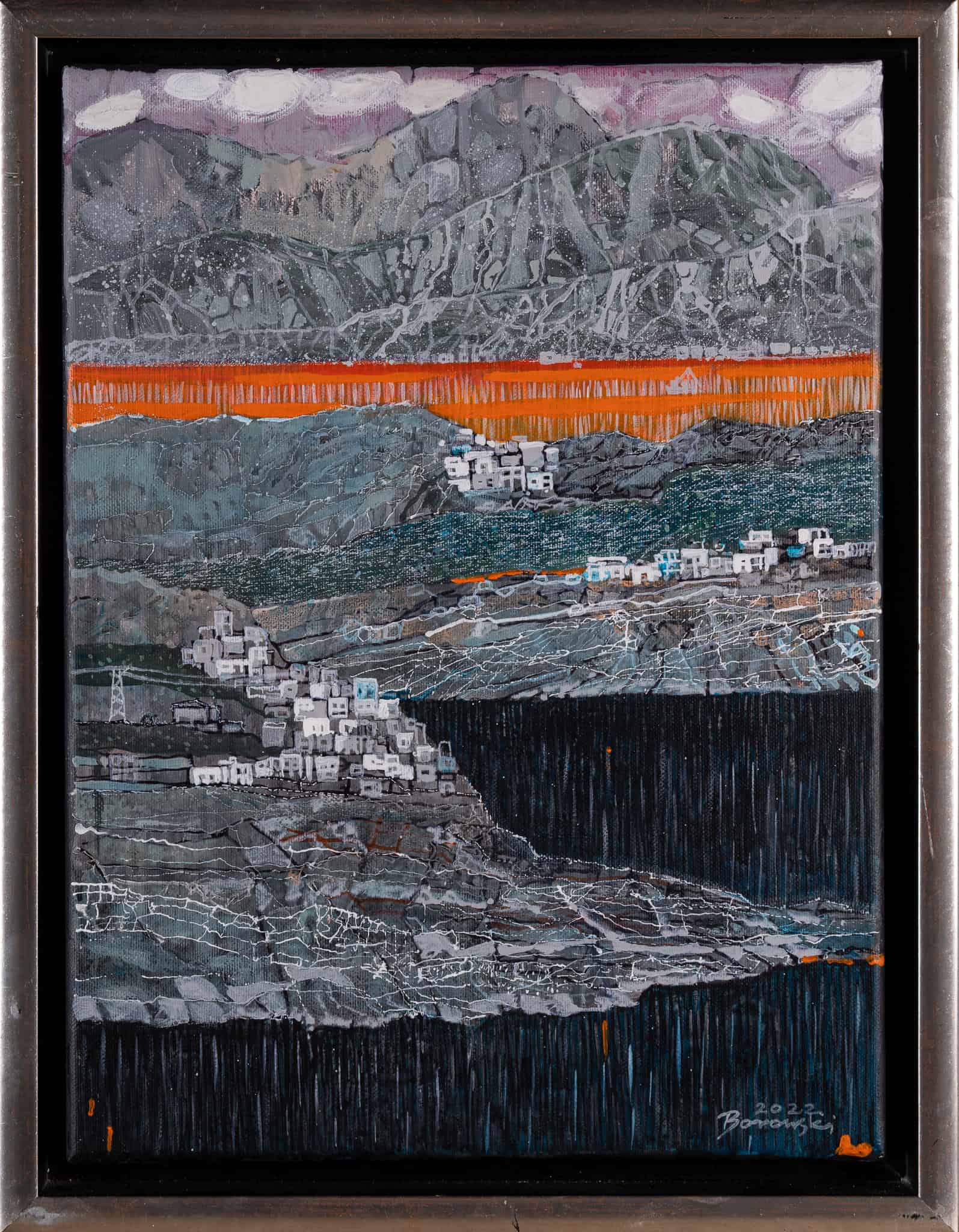 Morze jest czarne i pomarańczowe