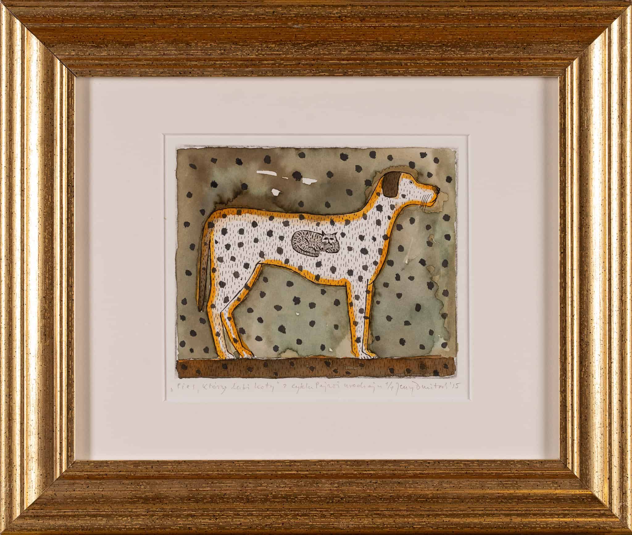 Pies który lubi koty