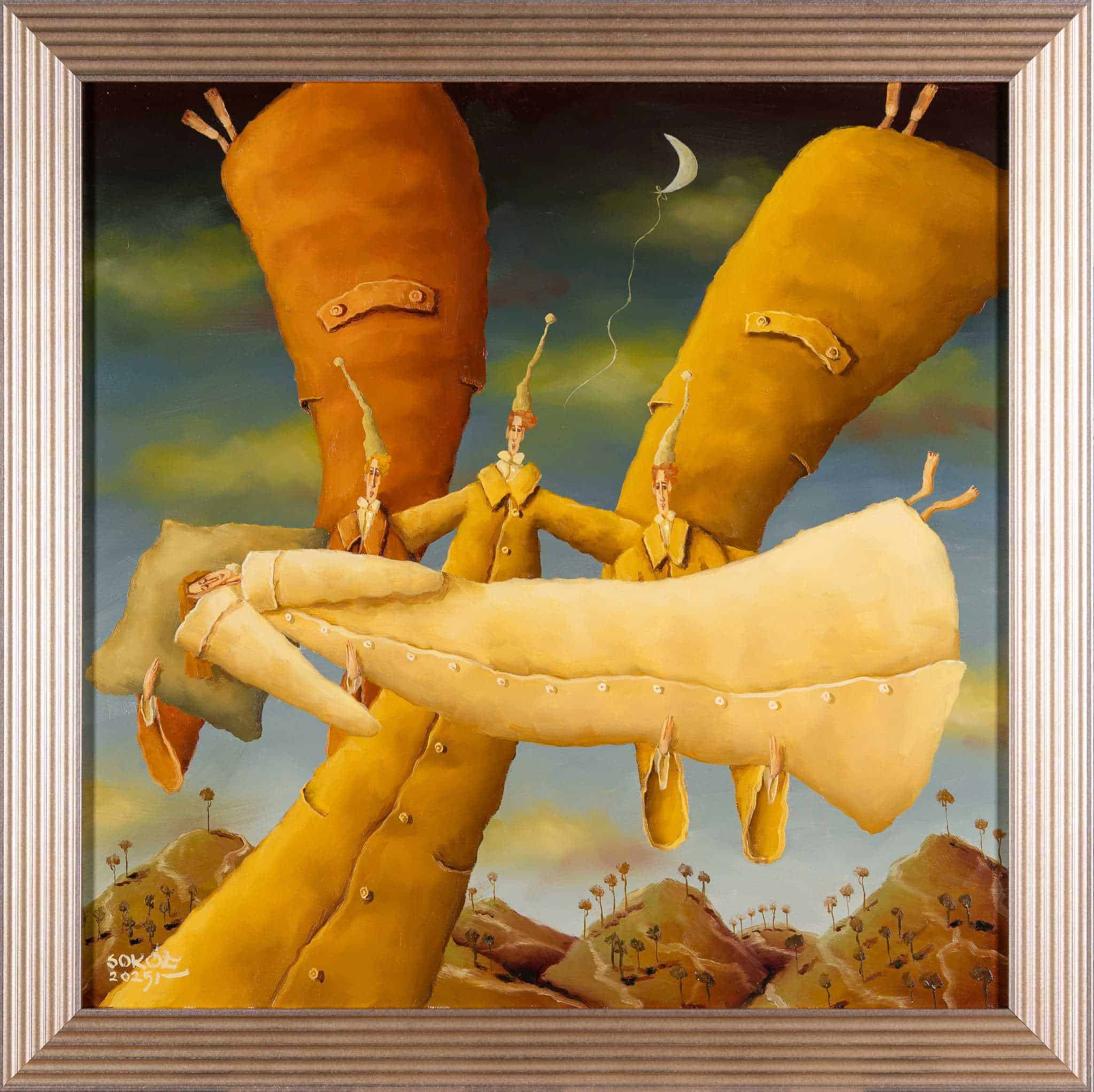 Księżyc ziewa i za chwile zaśnie