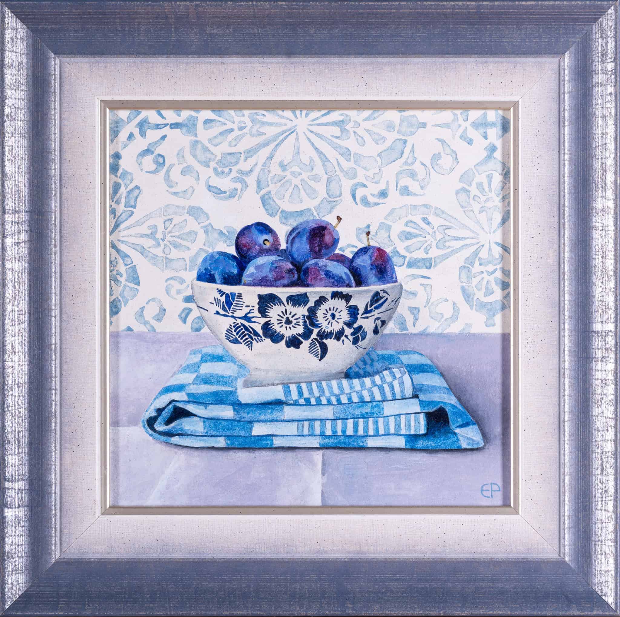 Martwa natura ze śliwkami