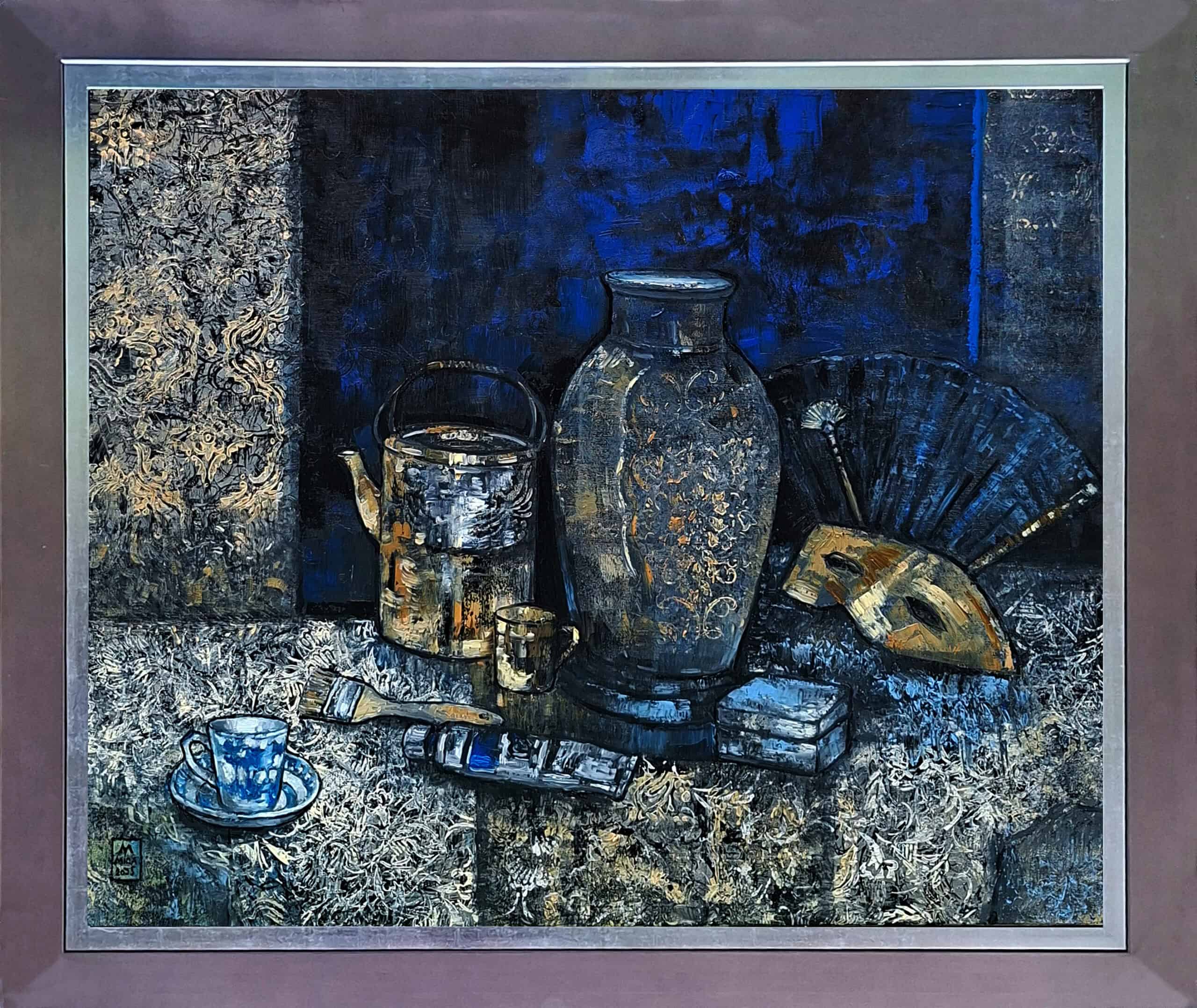 Kobaltowo-złoty wieczór